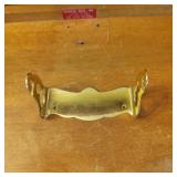 Brass Wall-Mounted Bracket With Curved Design