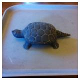 Cast Iron Turtle-Shaped Trinket Box
