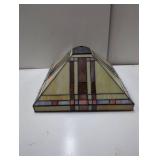 Tiffany-Style Stained Glass Pyramid Lamp Shade, 12