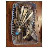 Silverware Cutlery in Plastic Organizer