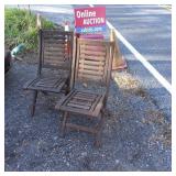 37-Inch Tall Folding Chairs by Outdoor Interiors