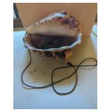 Vintage Resin Shell Light, 13 Inches Long