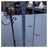 Two Table Stands with Metal Construction