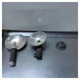 Two Vintage Camera Flash Units and Flashbulb Refle
