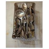 Stainless Steel and Other Flatware in Plastic Uten