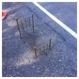 Brass-Color Baby Doll Bed, 27 x 14.5 x 21.25 Inche