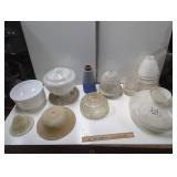 Vintage Glass and Ceramic Light Shades