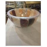 Clear Divided Plastic Bowl with Multi-Section Desi
