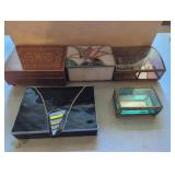 Five Trinket and Music Boxes Collection