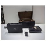 Vintage Film Camera with Accessories and Case