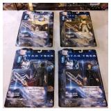 Four Mint-On-Card Star Trek Action Figures