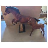 Horse and Foal Figurine Set with Largest Item 15 i
