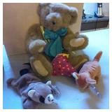 Vermont Teddy Bear and Beanie Babies Lot