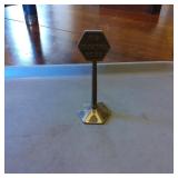 Vintage Brass Branding Iron with Hexagonal Head