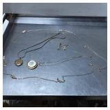 Gold-Tone Pendant Necklaces and Clip-On Earrings S