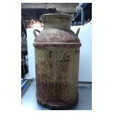 Rustic Metal Milk Can with Handles