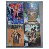 4 Heavy Metal Magazines with Various Covers and Fe