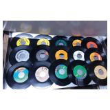 45 RPM Vinyl Records with Various Labels and Artis