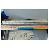 Wooden Yardsticks and a U.S. Mint $50 Canvas Bag