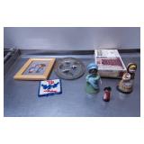 Lot: Decorative Items, Figurines, Needlework, Mini