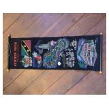 St. Kitts & Nevis 32-Inch Embroidered Wall Hanging