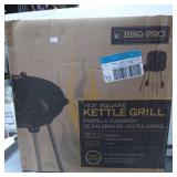 BBQ-Pro 18.5-Inch Square Kettle Grill with Porcela