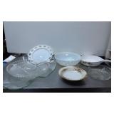 Serving Dishes Including Glass and Ceramic Items