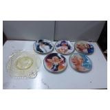 Collectible Marilyn Monroe Plates with Glass Servi