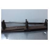 Wooden Bowling Game with Hand-Carved Pins and Ball