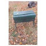 Wooden Drop-Leaf Table with One Broken Side