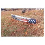 16.5-Foot Aluminum Canoe with Paddles and Patrioti