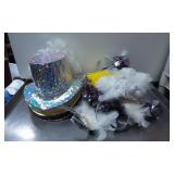 Metallic Top Hats and Feathered Crowns for Festive