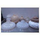 Vintage Glass and Ceramic Light Shades