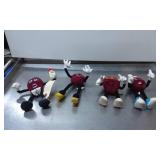 4 Vintage California Raisins Plush Figures