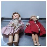 Vintage Composition Dolls with Clothing