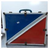 Vintage White Roller Skates with Blue and Red Carr