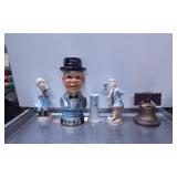 Ceramic and Metal Figurines Including Charley McCa