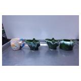 Ceramic Figurative Mug and Green Glazed Pottery Co