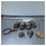 Metal Decorative Elements including Animal and Han