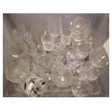 Large Assortment of Glassware Including Wine, Wate