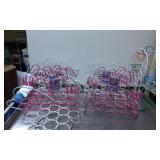 Metal Easter Bunny-Themed Egg Holders with Wire Co