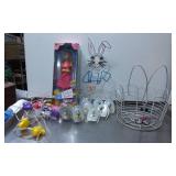 Easter-Themed Barbie, Decorations, and Basket Lot