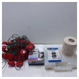 Lot with Heart String Lights, AP History Materials