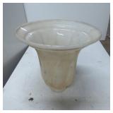 Frosted Glass Chimney with Flared Top