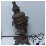 Vintage Metal Oil Lamp Converted to Electric Lamp