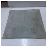 Textured Square Glass Panel with Measurement Displ