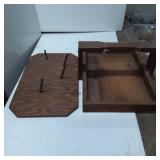 Wooden Stand and Base Set with Upright Pegs and Re