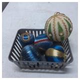 Decorative Christmas Ornaments with Blue and Green