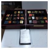 Enamel Pins Featuring United States and Confederat