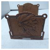 Cast Iron Adjustable Book Rack with Native America